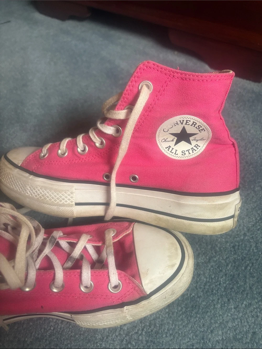 Converse Kids Hot Pink High-Top Sneakers